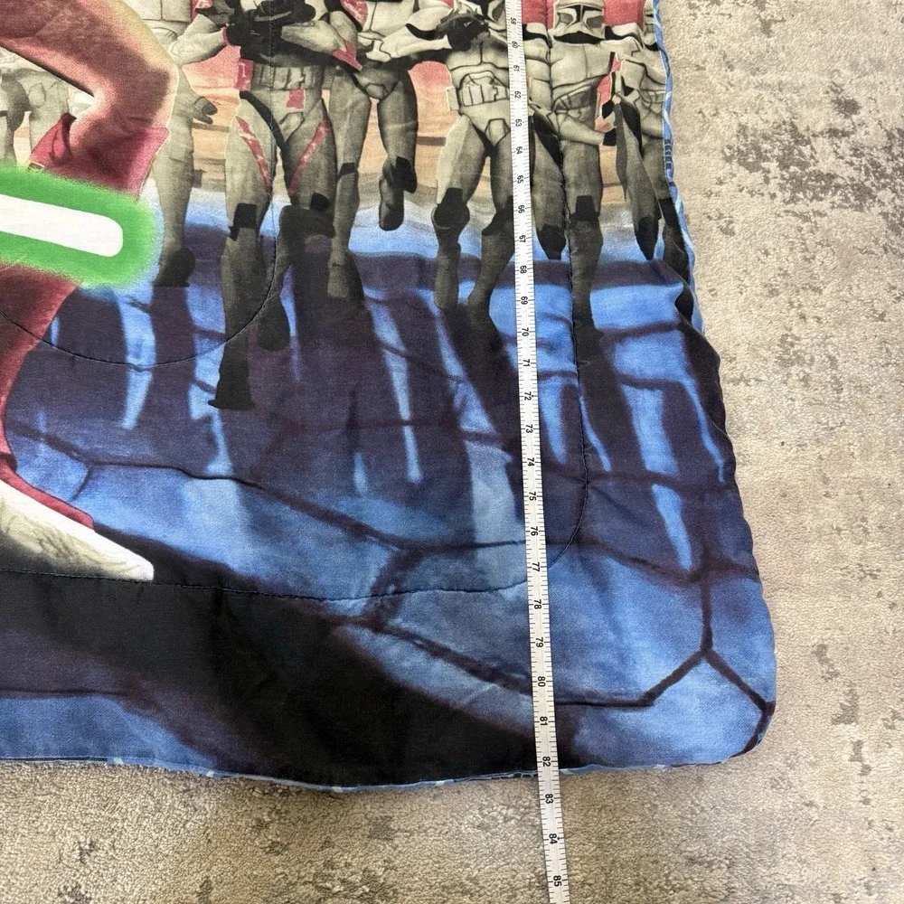 Star Wars Clone Wars Full Size Comforter Blanket Double Sided Yoda Ahsoka Anakin